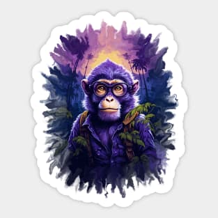 Monkey adventure Sticker